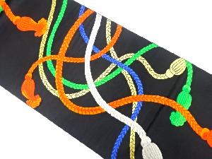 アンティーク　組紐模様織り出し袋帯（着用可）